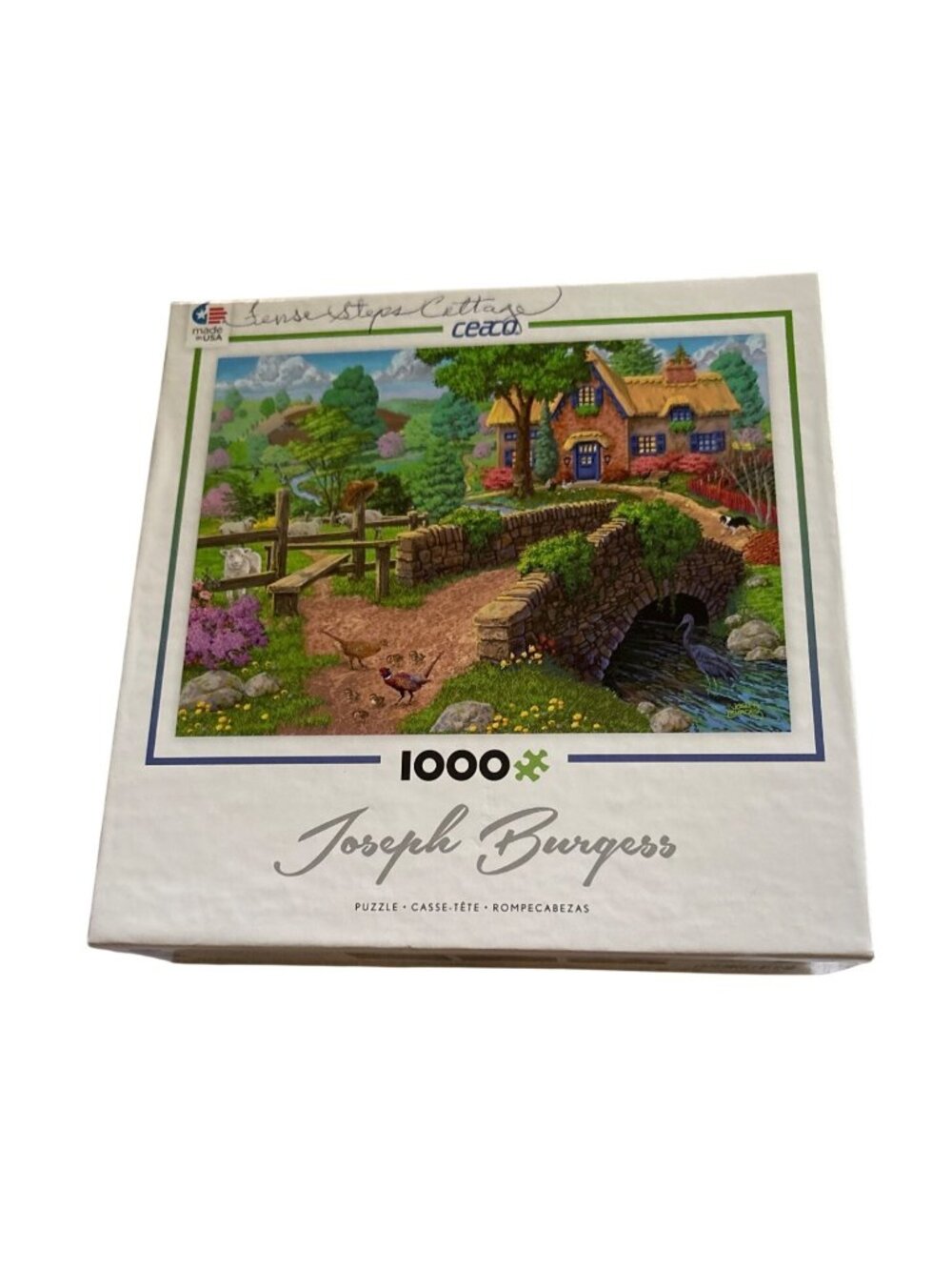 Fence Steps Cottage Joseph Burgess Art 1000-Piece Jigsaw Puzzle By Ceaco